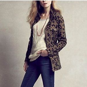Anthropologie - Tabitha - Leopard print zip up jacket